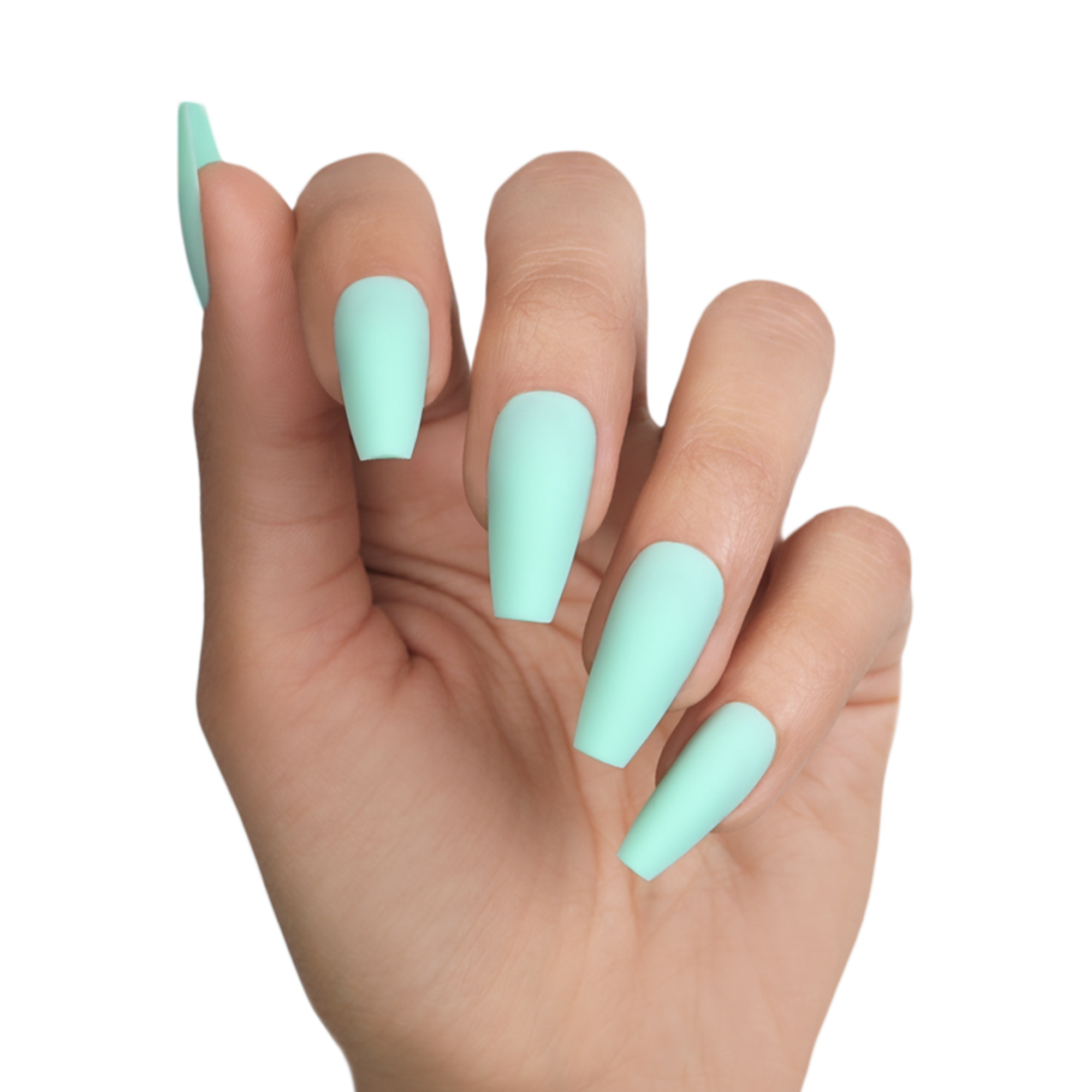 Mint acrylic nails deals