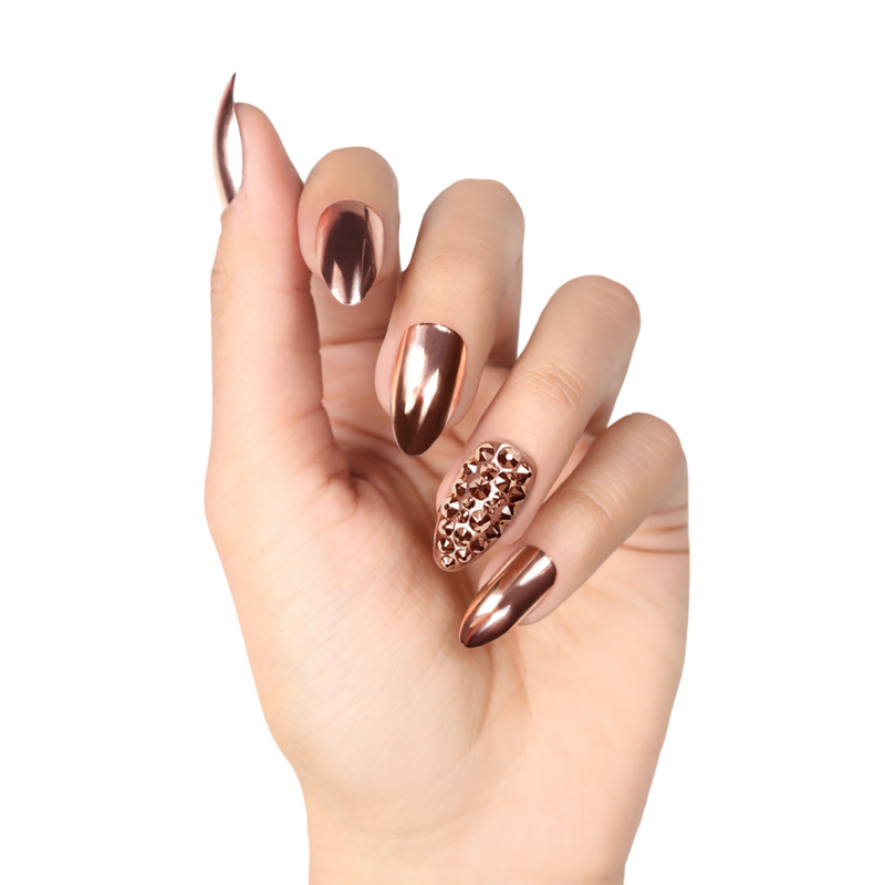 Rose Gold Stiletto Accents